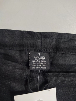 Капри черные из льна 44 размер, новые