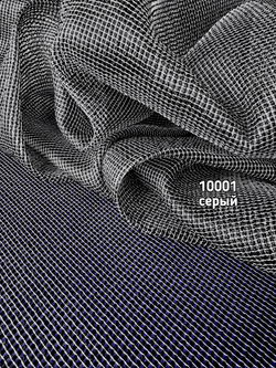Тюль однотонный лен сетка (10001)