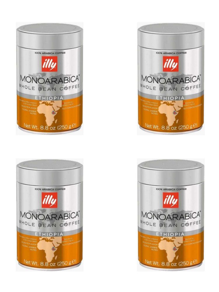 Кофе в зернах ILLY Эфиопия 250 мл, 4 шт