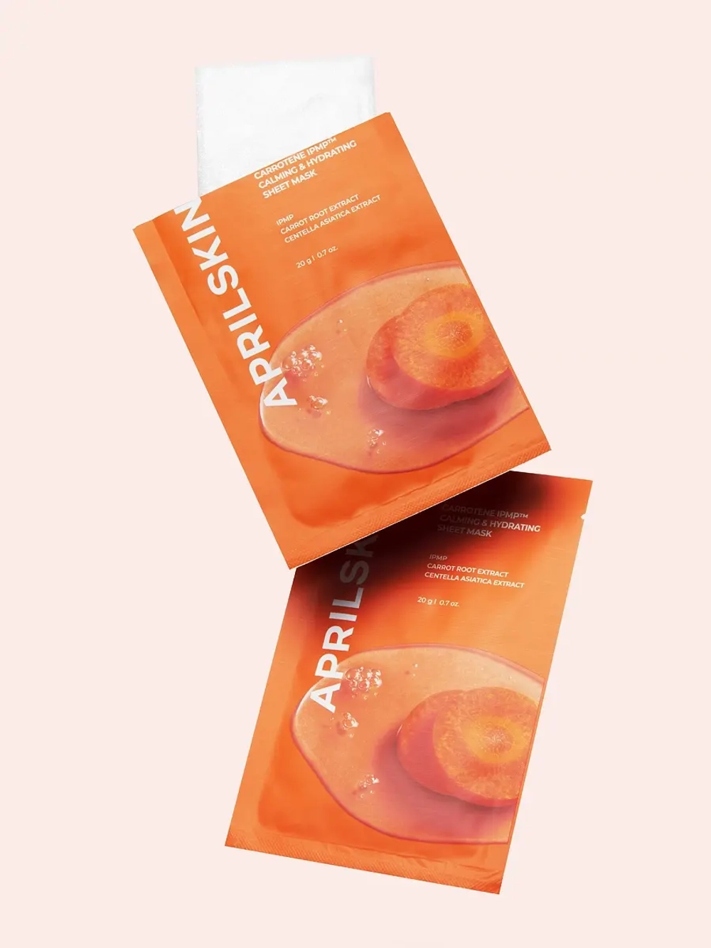APRILSKIN Успокаивающая тканевая маска с бета-каротином и пантенолом Carrotene IPMP™ Calming&Hydrating Sheet Mask 20 гр