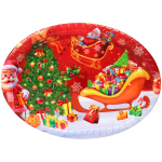 Поднос пластиковый «Добрый Дедушка Мороз» 24*32,5см