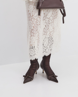 Туфли из натуральной кожи шоколадный