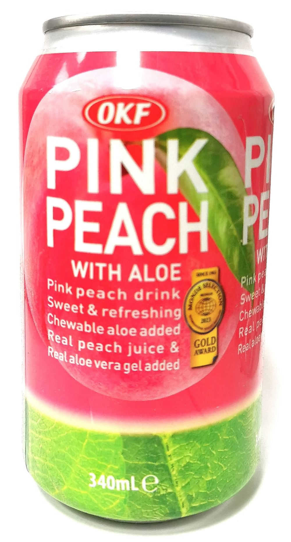 Напиток OKF, Корея, 340 мл персик+алоэ