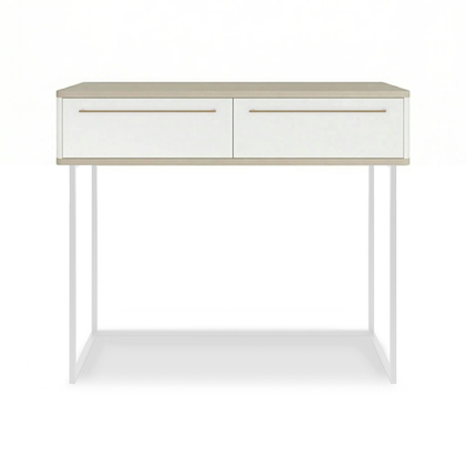 Туалетный столик консоль ROYAL 5211 эко (Макиато-Белый-р.золото)