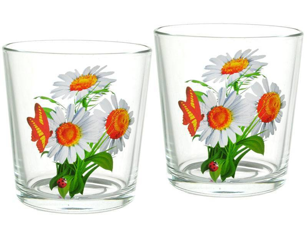 Набор стаканов 6шт 250мл "Ассорти" (низкие)