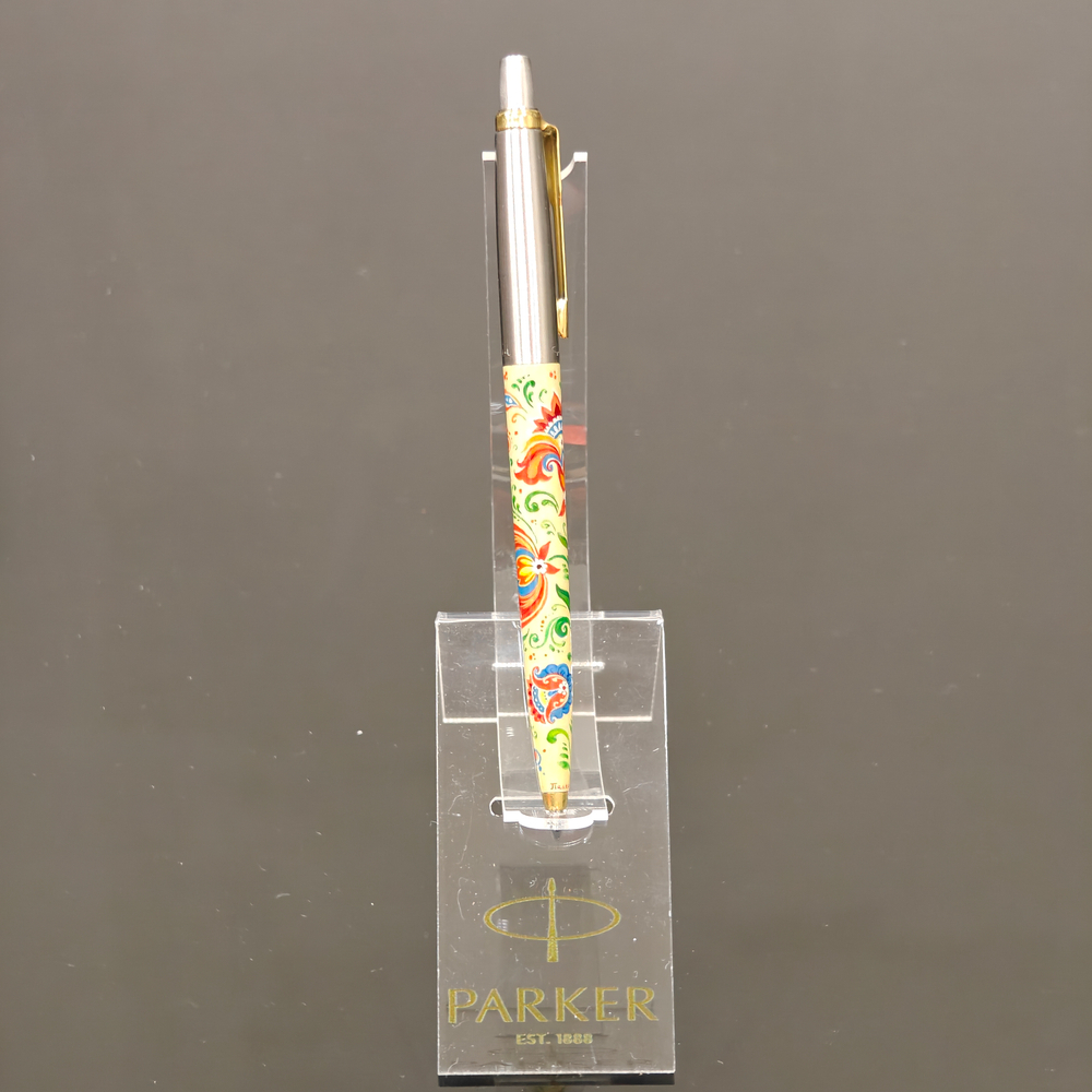 Коллекционная ручка Parker "Русские узоры" №148 с ручной росписью Палех в коробке
