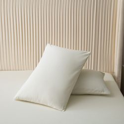 Комплект постельного белья Однотонный Сатин «Молочный фарфор»