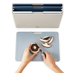 Набор разделочных досок в подставке folio large, синий, 4 шт.