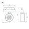 Трековый светодиодный светильник Arlight Mag-Orient-Point-R80-12W Warm3000 048405