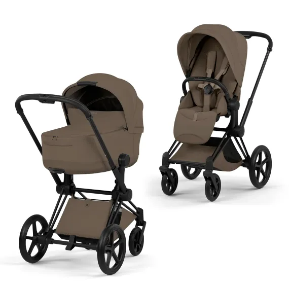 Детская коляска Cybex Priam V Style 2 в 1 Coconut Brown шасси Matt Black
