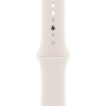 Умные часы Apple Watch Series 11, 42 мм, алюминий цвета «Silver», спортивный ремешок "Starlight", S/M (MEW34)