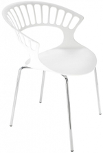 Кресло пластиковое Papatya Tiara, белый
