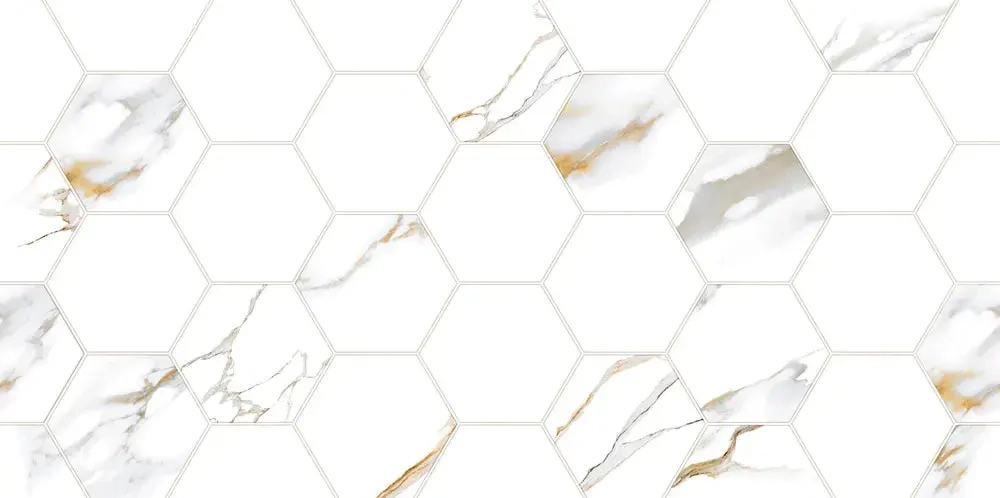 Настенная плитка ALMA Ceramica TWU09DBL014 Dublin 50x24.9 белая глянцевая под мозаику