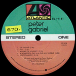 Peter Gabriel / Peter Gabriel II (LP)