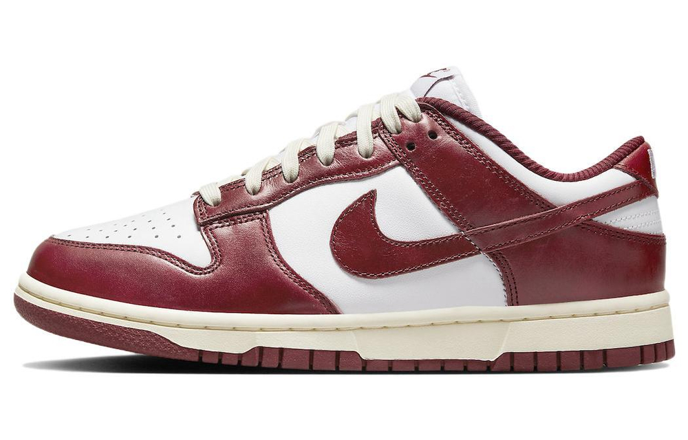 Кроссовки Nike Dunk Low Prm "Team Red"And White (Женская размерная сетка)