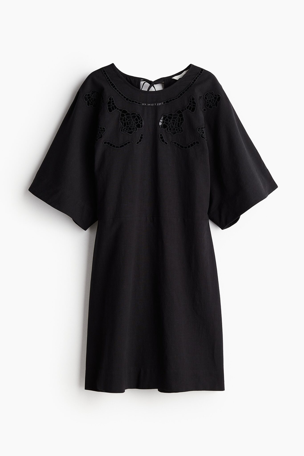 Платье broderie anglaise из льняной смеси
