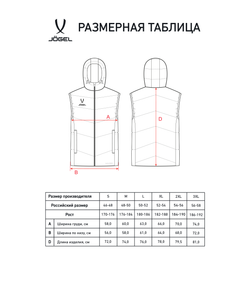 Жилет с капюшоном утепленный ESSENTIAL PerFormPROOF Padded Hooded Vest, темно-синий