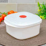 Емкость для СВЧ 1,6л "Bergamo" (белый)