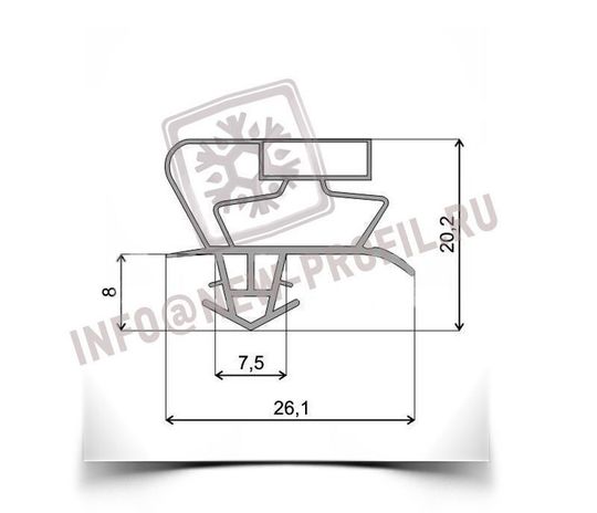 Уплотнитель для стола холодильного SKYCOLD 670*380 мм (017)