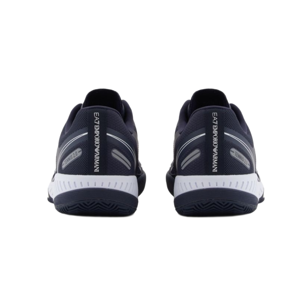 Теннисные кроссовки EA7 Unisex Woven Sneaker Clay - sky captain/white