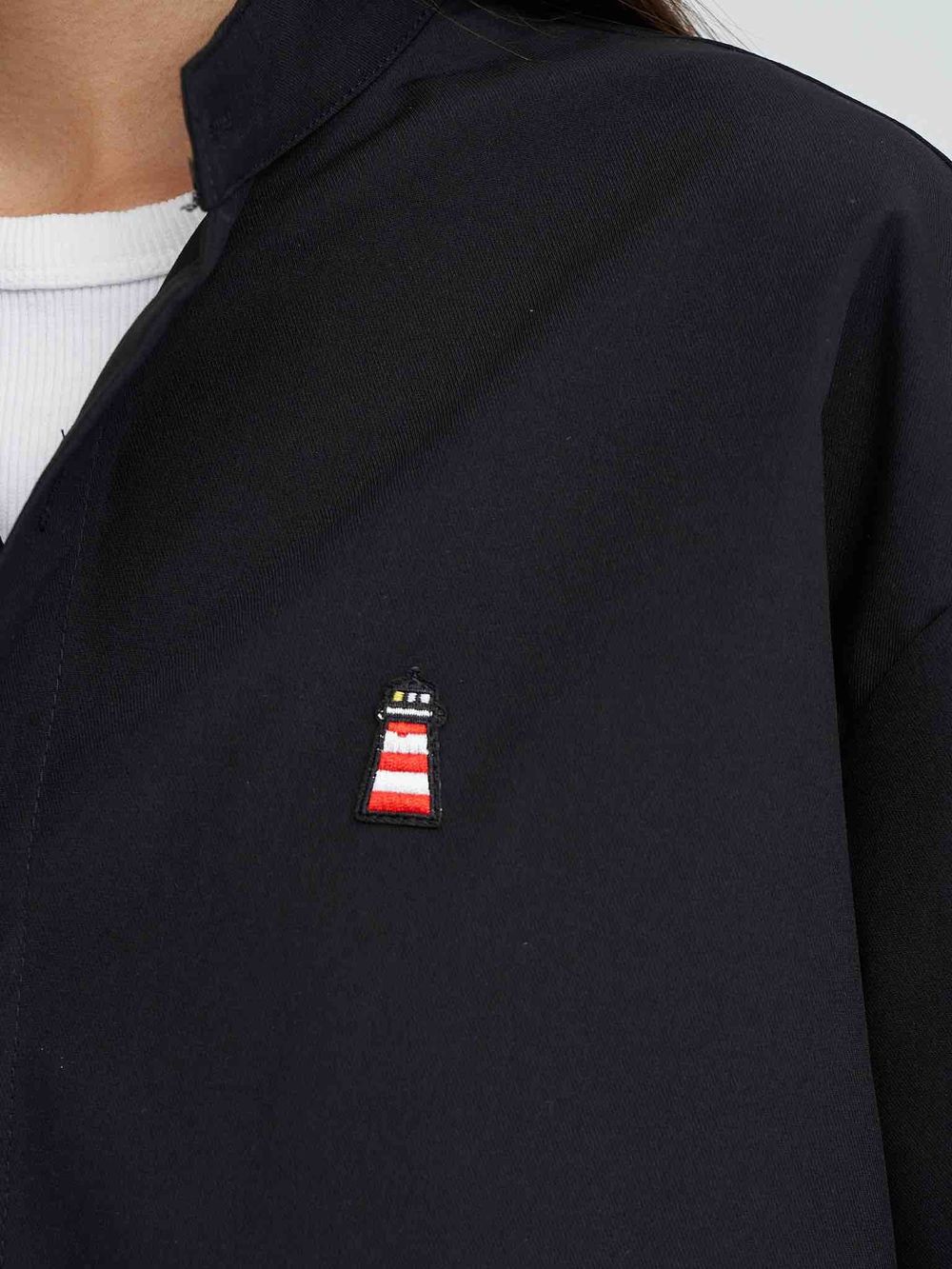 Купить Рубашка Kefirmaykifer Маяк черная Рубашка Kefirmaykifer Маяк черная