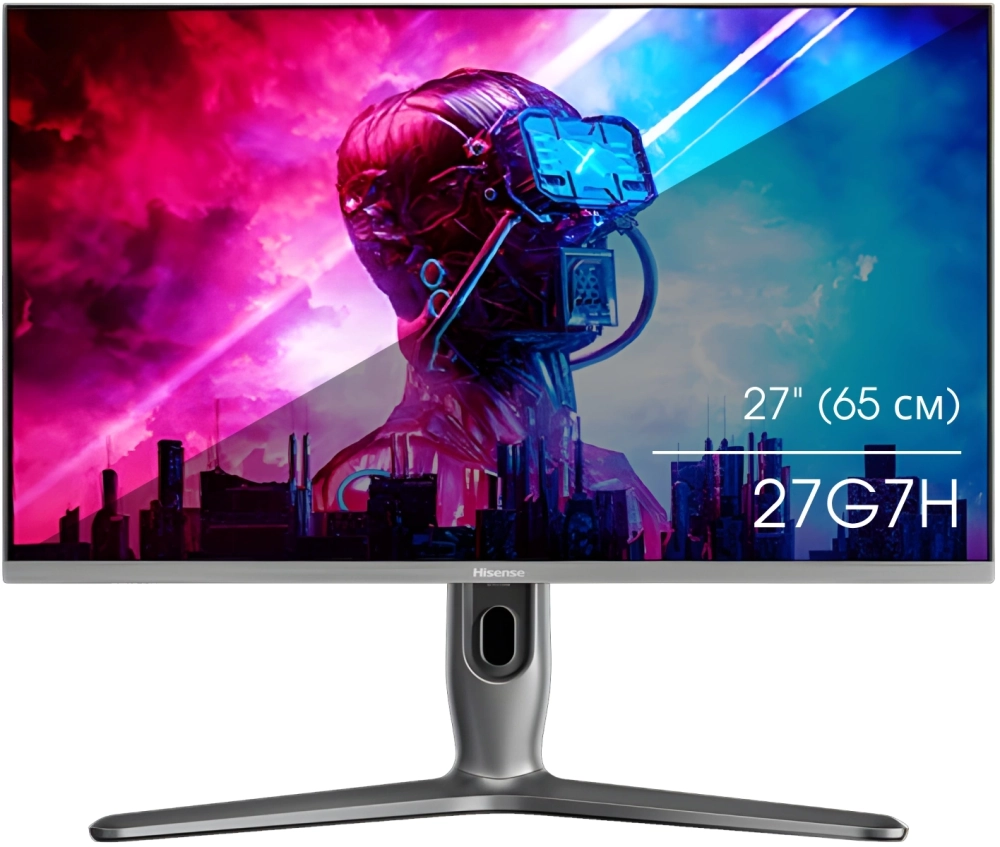 Монитор Hisense 27" 27G7H темно-серый IPS LED 16:9 HDMI Piv 600cd 178гр/178гр 2560x1440 170Hz FreeSync Premium DP Quad 2K (1440p) 6.8кг