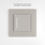 Умный сенсорный выключатель одноклавишный (дымчатый) W4513641