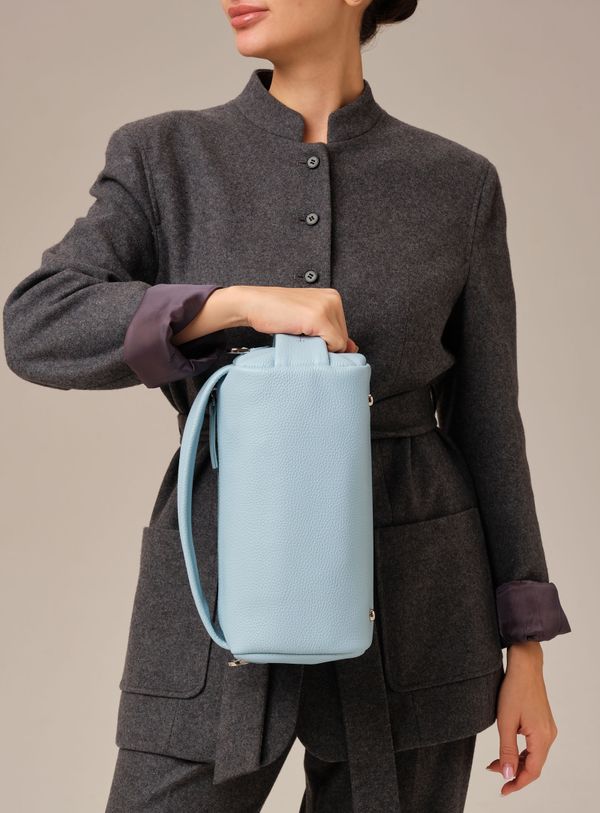 Кожаная сумка Solea DBR 31365 светло-голубой