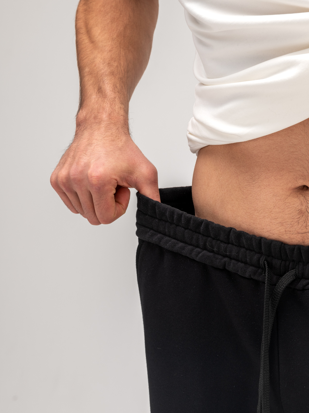 Брюки спортивные прямые без начеса. Уголь.