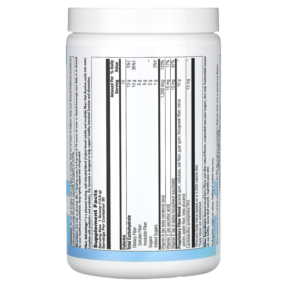 Nutra BioGenesis, Fiber Advantage, клетчатка, 416 г (14,7 унции)