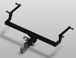 Фаркоп на Renault Duster/Dacia Duster без подрезки бампера. Тип шара: Е. Нагрузки: 1200/75 кг,RN 07B