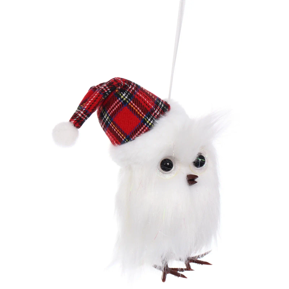 Подвеска «Зимняя совушка» 18 см, Красный (микс дизайнов)