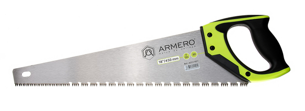 Ножовка для крупных заготовок A531/451, 450 мм, 3d, крупный зуб
