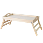 Складной столик для завтрака из сосны, в подарочной упаковке, разборный, в натуральной отделке