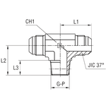 Штуцер FTC JIC 7/16" BSP1/4"