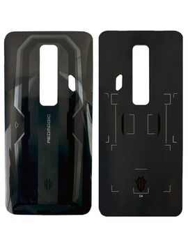 Задняя крышка для ZTE Nubia Red Magic 7 NX679J черная (Black) без стекла камеры