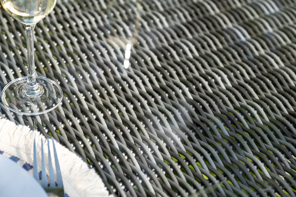 "Эспрессо–150 S" обеденная группа плетеная, цвет графит