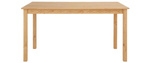 Стол обеденный, 120х80х75, Индра, кухонный, деревянный, натуральный, Dipriz