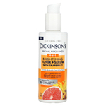 Dickinson Brands, Original Witch Hazel, осветляющий тоник 4-в-1 и сыворотка с грейпфрутом, без спирта, 118 мл (4 жидк. унц.)