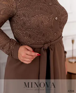 Платье 8628-мокко Minova