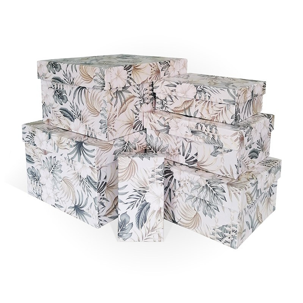 Коробка Прямоугольник 19*15*9 Тропики (6) 1шт
