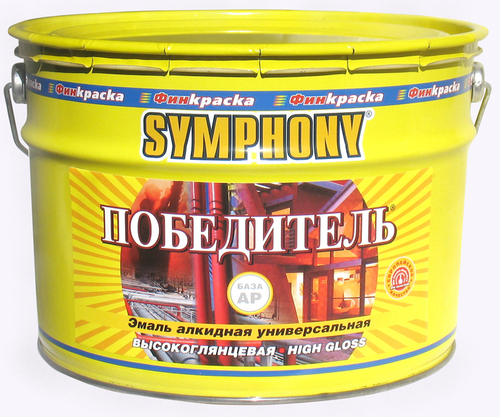 яяКраска TIK Simphony Победитель универсальная глянцевая, база С (9л)