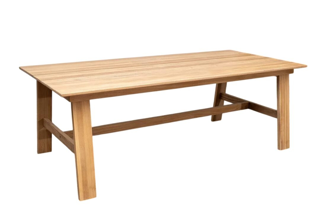 Обеденный стол из тика Joygarden ОКТА 220 см, коричневый