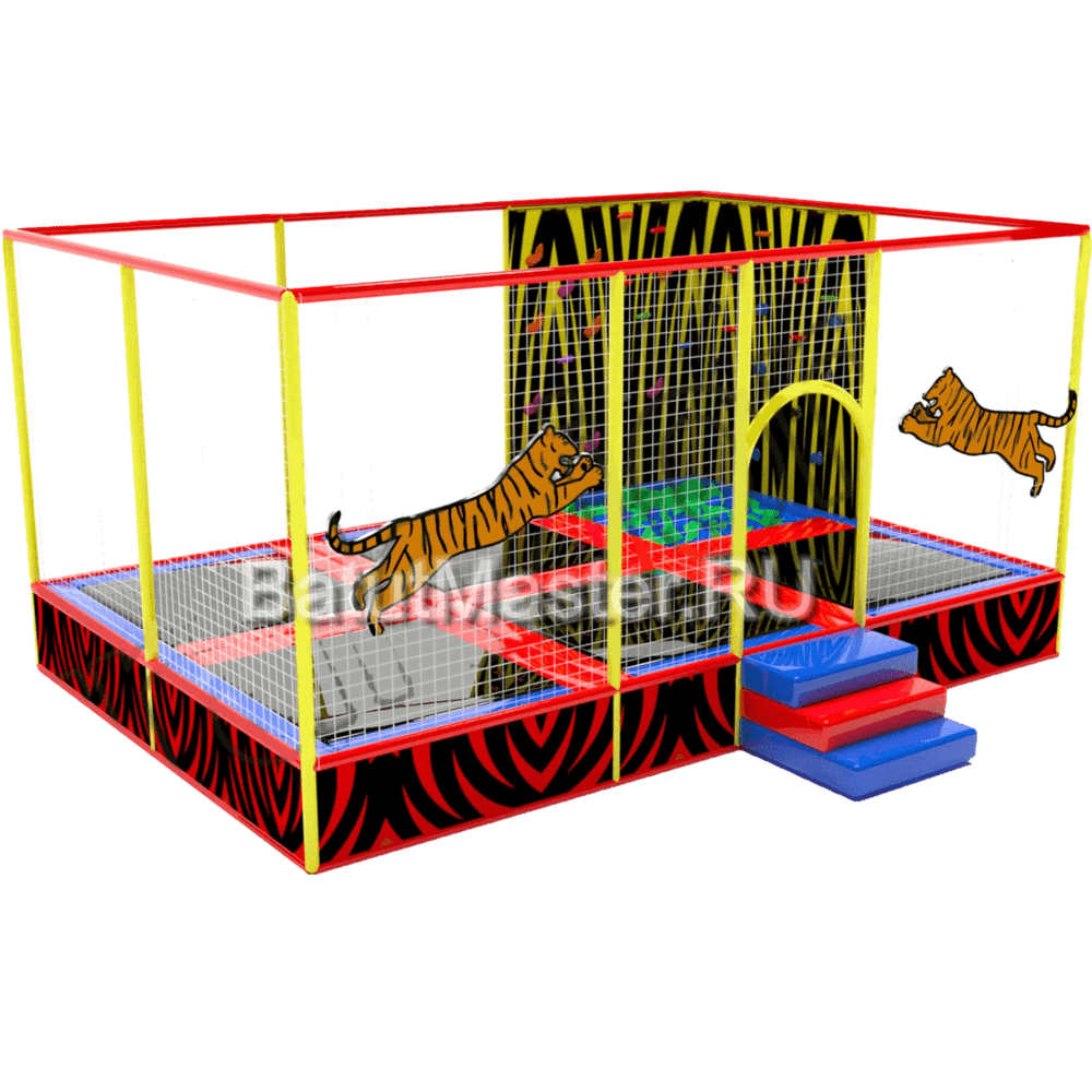 Батутная арена "Тигр" 6,5x4,5x3 м