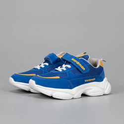 2-2023-B03 Nordman Jump полуботинки типа "кроссовые" на шнурках и липучке, цвет Синий
