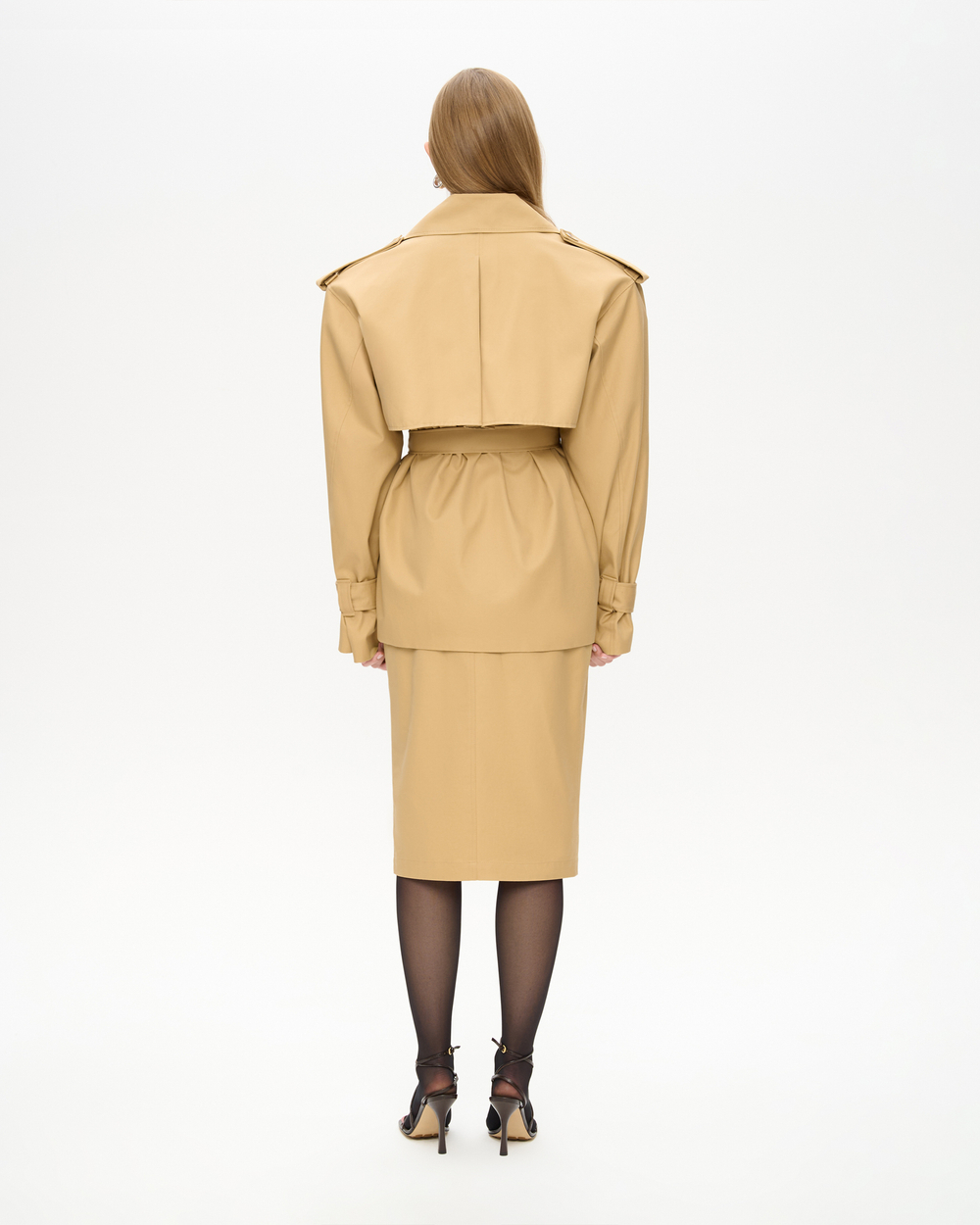 Тренч укороченный из хлопка