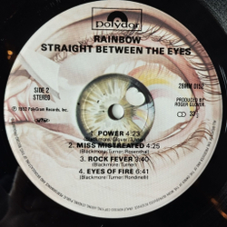Винтажная виниловая пластинка LP Rainbow Straight Between The Eyes (Japan 1982) (Obi) Tite Squeeze
