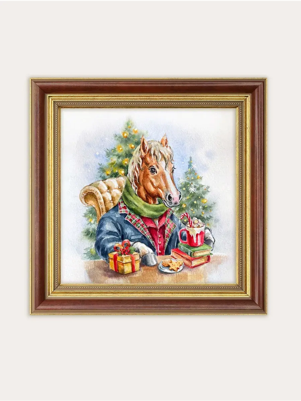 Набор из двух картин "Лошадь - символ 2026 года"