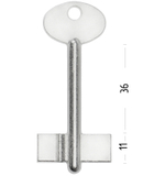 Заготовка сувальдного ключа 12629 208/1- ТУЛА-13 (70*29,7*11,5мм)(5,6мм) (TLU13D)