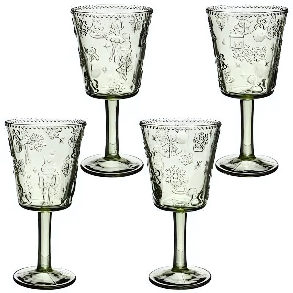 Набор бокалов «ЩЕЛКУНЧИК» green 4шт/280мл